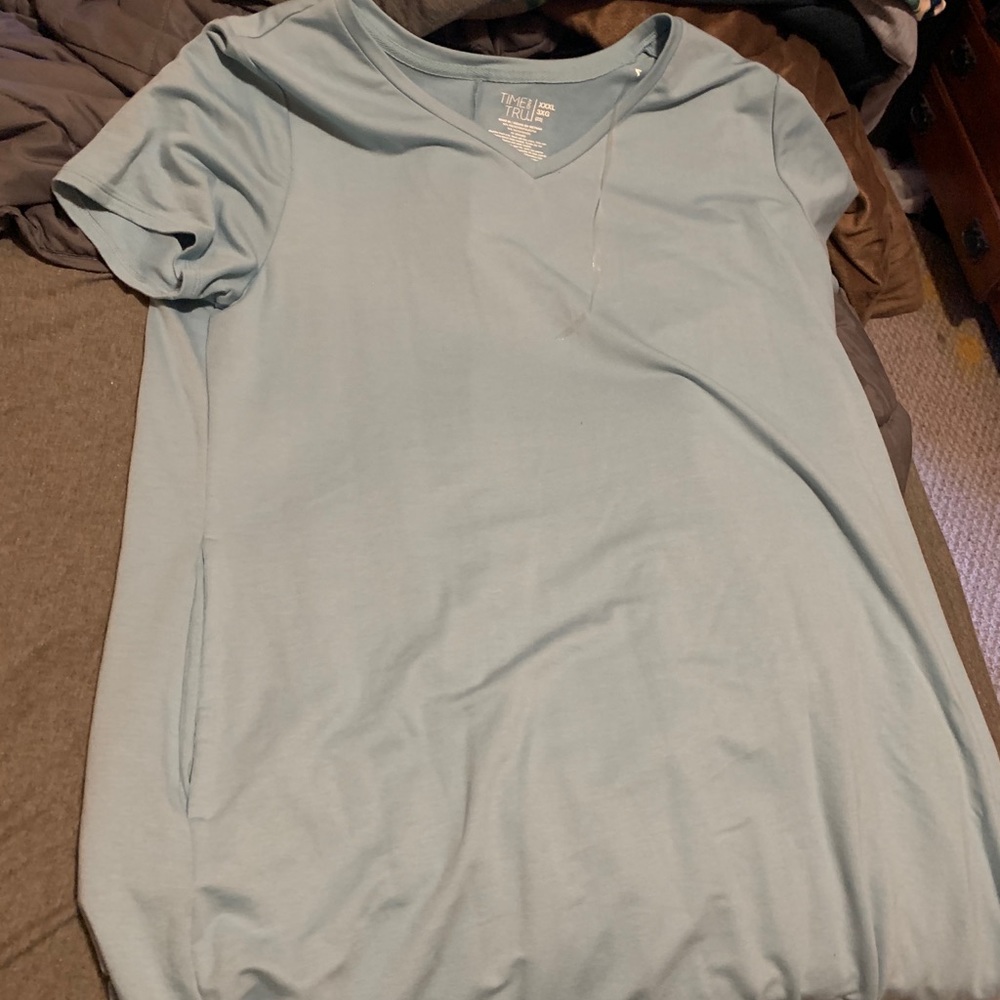 Blue plus size dress